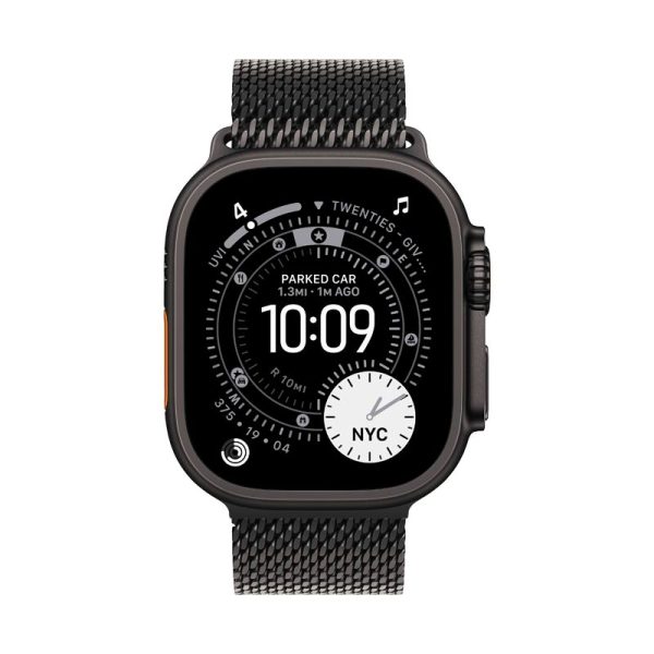 اپل واچ مدل اولترا نسل 3 تیتانیومی با بند میلانس | Apple Watch Ultra 3 Titanium Milanese Loop